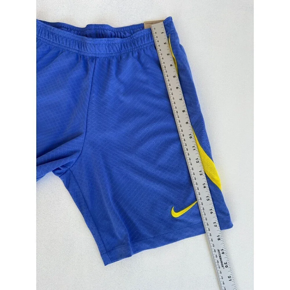 Nike Strike 23 Club America Blue & Yellow Soccer Shorts Slim Fit S